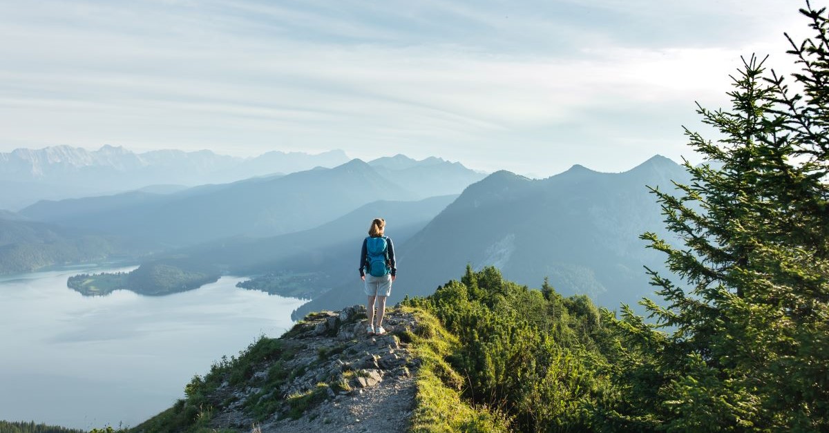 Ein Reisender in den Bayerischen Alpen - Herzogstand
